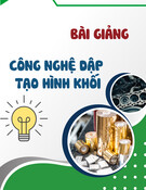 Bài giảng Công nghệ dập tạo hình khối: Chương 1 - TS. Đinh Văn Duy
